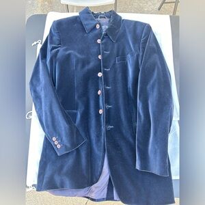 Men’s French Connection navy velvet jacket size 40